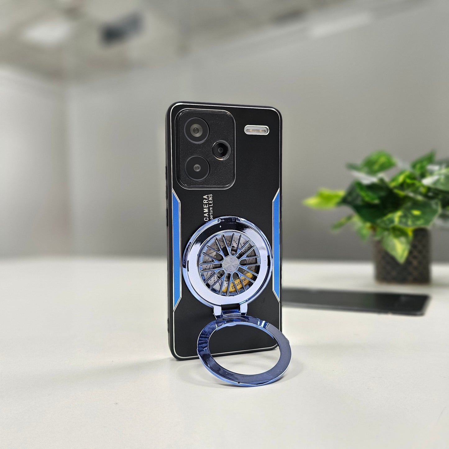 Redmi Note 13 Pro+ 5G Best Selling Stress Buster Wheel Aluminium Metal Scratch Resistant Back Case